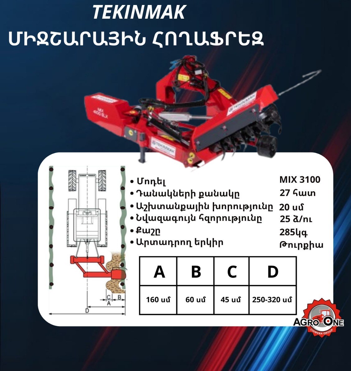 TEKINMAK MIX3100